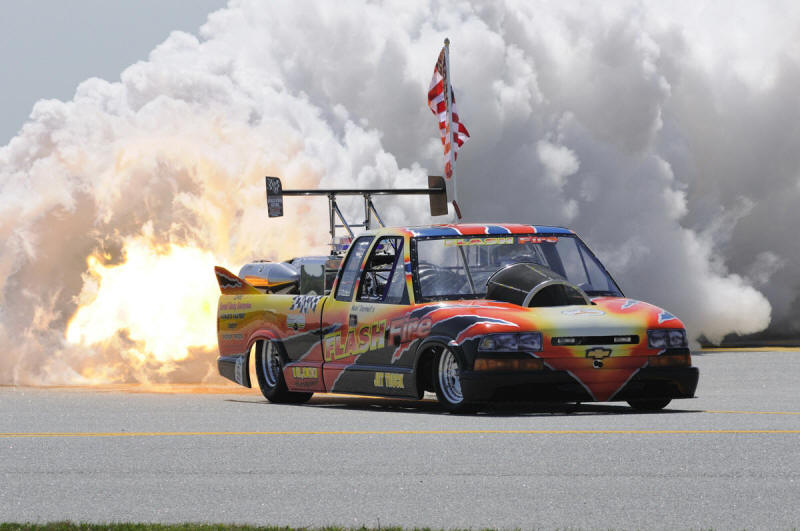 Neal Darnell in Flash Fire Jet Truck