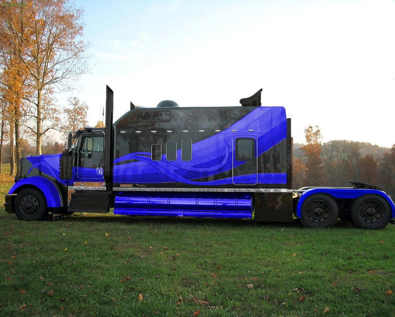 Kenworth with huge sleeper berth
