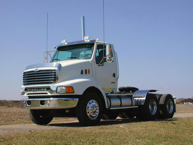 White Sterling Truck Tractor day cab bobtail