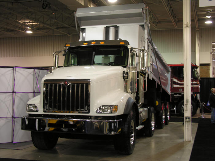 White International Dump Truck at Toronto Truck World 2010